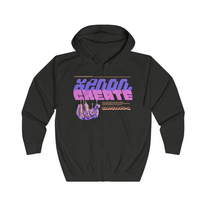 XENON. CREATE ZIP HOODIE