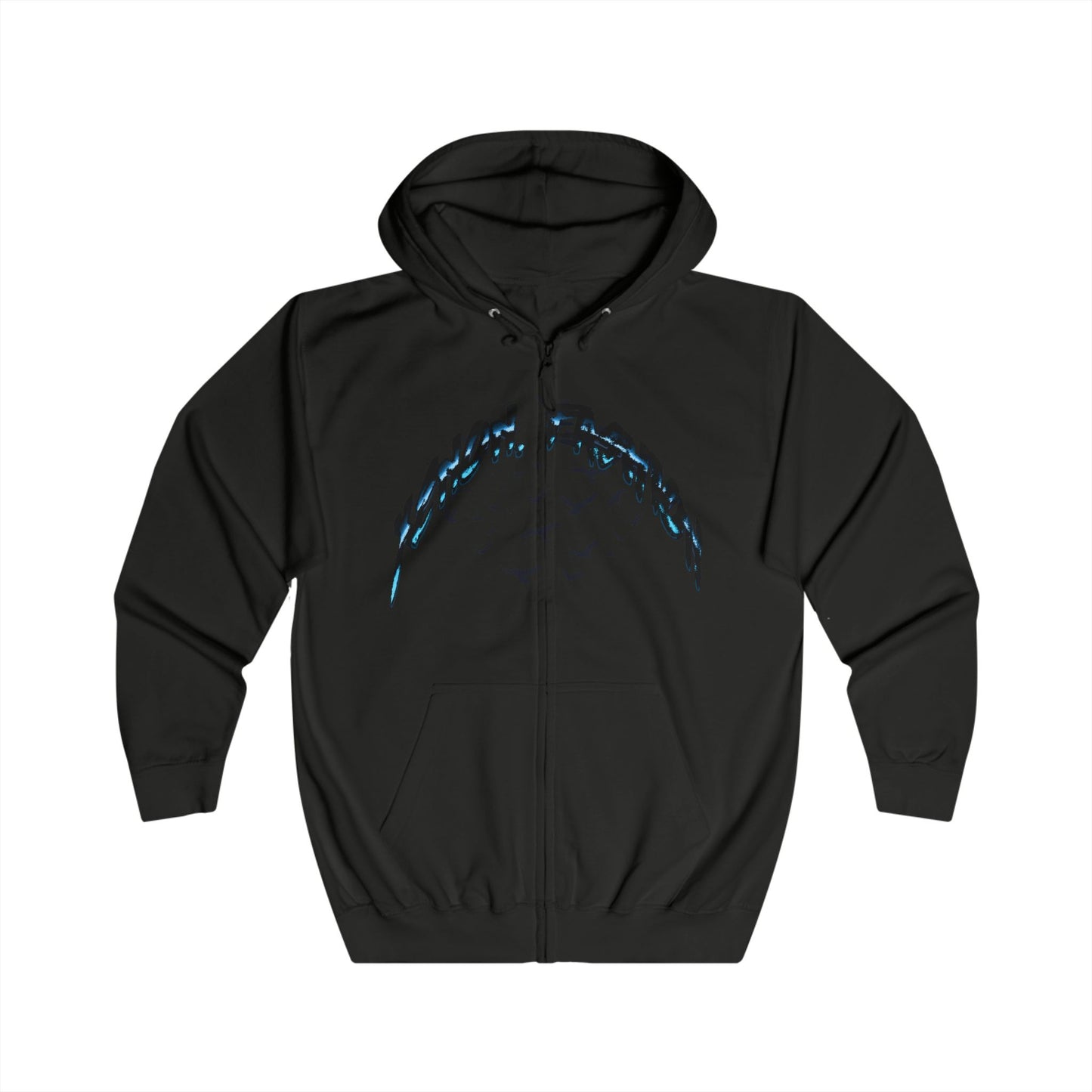 XENON. BIRDS ZIP HOODIE BLACK