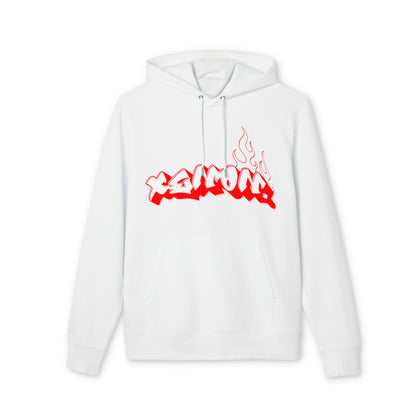 XENON. GRAFITTI FLAME HOODIE WHITE