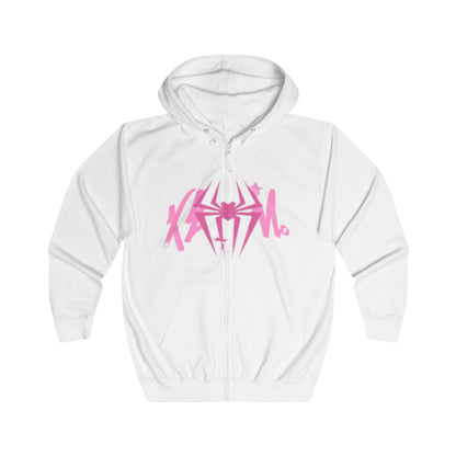 XENON. SPIDER ZIP HOODIE WHITE