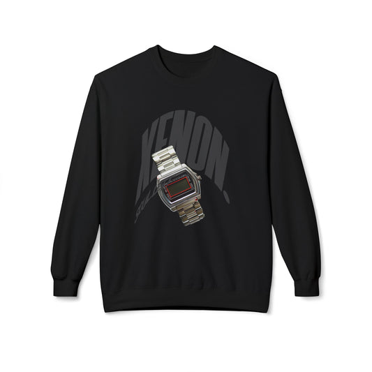 XENON. GREY CASIO SWEATSHIRT BLACK