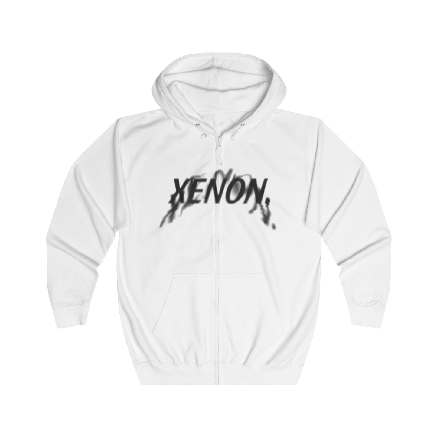 XENON. SOUL LEFT ZIP HOODIE WHITE