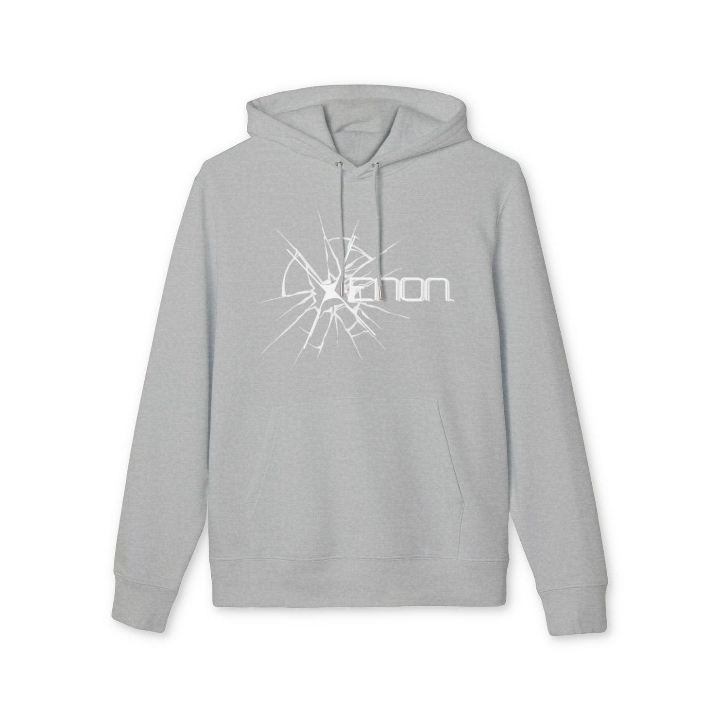 XENON. BROKEN WINDOW HOODIE HEATHER GREY