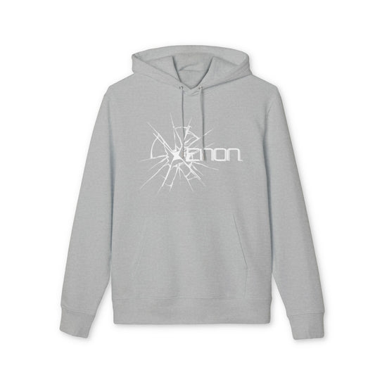 XENON. BROKEN WINDOW HOODIE HEATHER GREY