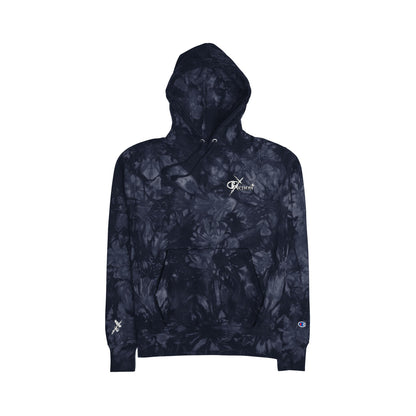 XENON. X CHAMPION TIE-DYE HOODIE BLUE