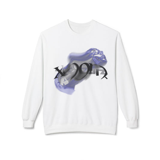 XENON. BLURRED FACE SWEATSHIRT WHITE